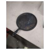 9 1/2 INCH FLAT CAST IRON SKILLET MARKED #8
