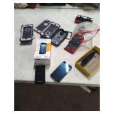 2 SAMSUNG GALAXY S PHONES AND PHONE CASES UNKNOWN WORKING CONDITION