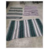 3 INDIAN STYLE BLANKETS