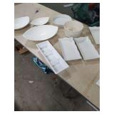 SERVING PLATTERS - BOWLS - PIE PLATE AND ETC