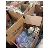 4 BOXES- GLASSWARE- COFFEE CUPS- ETC.