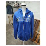 UK WILDCATS SZ MEDIUM ZIP UP HOODED JACKET