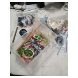 SEWING SUPPLIES - BUTTONS - THREAD - AND ETC