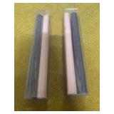 TWO NEW BOXES OF CHRISTMAS CANDLES.  PINK AND PURPLE