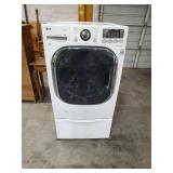 LG DIRECT DRIVE HEAVY DUTY FRONT LOAD WASHING MACHINE WITH PEDESTAL