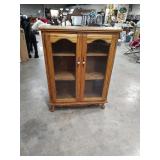 OAK DISPLAY CABINET - 38X14X50