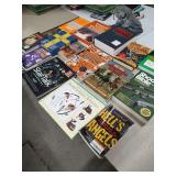 BOX OF BOOKS - SHOOTERS BIBLE - HELLS ANGELS - STAR TALK - WORLD NAVY AND ETC