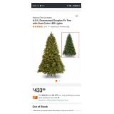 NATIONAL TREE COMPANY 6.5 FT DOWNSWEPT DOUGLAS FIR CHRISTMAS TREE WITH DUAL COLOR LIGHTS NO LIGHT TEST HAS BEEN PERFORMED