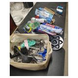 UTENSILS - COOKIE CUTTERS - REYNOLDS WRAP - WAX PAPER AND ETC