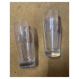 TWO SARA EVANS GLASSES