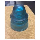 HEMMING GRAY # 19 GLASS INSULATOR.  MADE IN THE USA