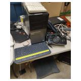 COMPUTER ITEMS - DELL HARD DRIVE - KEYBOARDS - SPEAKERS AND ETC