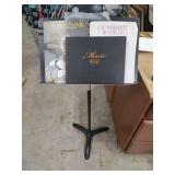 MUSIC STAND ADJUSTABLE HEIGHT WITH MUSIC BOOKS