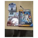 VINTAGE STAR WARS PUZZLE - COLORING BOOK - TIN