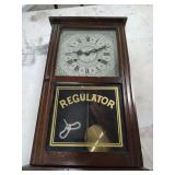 LEGANT REGULATOR 31 DAY CLOCK WITH WINDING KEY