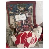 TOTE OF CHRISTMAS DECOR