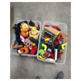 2 TOTES OF TOYS