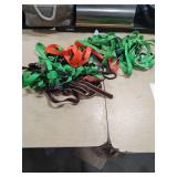 SEVERAL SMALL RATCHET STRAPS