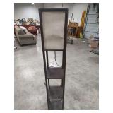 FLOOR LAMP WITH SHELVES