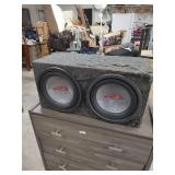 ALPINE BOX SPEAKER SET WITH ALPINE POWER AMPLIFIER