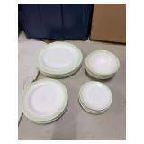 31 PIECES- MARTHA STEWART- DISH WARE- 1- BOWL MISSING-