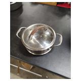 STAINLESS STEEL STRAINER WITH LID
