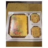 THREE PIECE CHRISTIAN PLAQUES