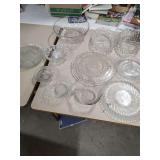 BOWLS - ASH TRAY - DIVIDED DISHES - CAKE PLATE