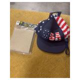 AMERICAN DOG HAT AND SAND PAPER