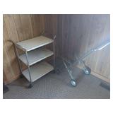 Metal Utility Cart and Luggage Carrier