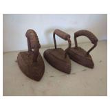 Three Sad Irons