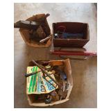 Assorted Tools and License Plates