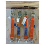 4 Ratchet Straps with J-Hooks