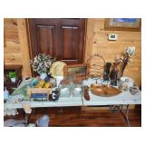 Collection of Various Home Decor Items Including Kitchen, Display, and Decorative Pieces