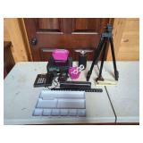 Assorted Electronics, Tripod, Stapler, and More