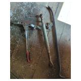 Tractor Linkage, Cable Puller, and Metal Bar