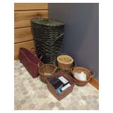 Assorted Collection of Woven Baskets