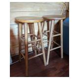 Pair of Wood Stools