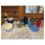 Assorted Glassware, Bowls, and Mugs