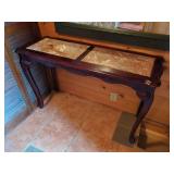 Console Table with Marble Top