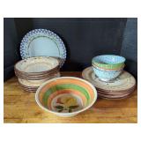 Assorted Decorative Plates and Bowls