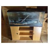 Fish Tank with Cabinet and Accessories