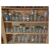 Assorted Collection of Glass Jars and Containers