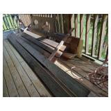 Assorted Wood Planks and Bench Components
