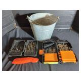 Drill Bit Sets, Bucket and Irwin Knife