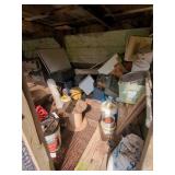 Room Contents: Cooler, Tools, Ford Hubcaps, Sears Cooker
