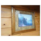 Framed Deer Landscape Print