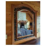 Decorative Wood Framed Wall Mirror