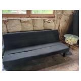 Sleeper Sofa and Glass Top Accent Table