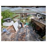 Greenhouse Contents: Assorted Tools, Buckets, and More